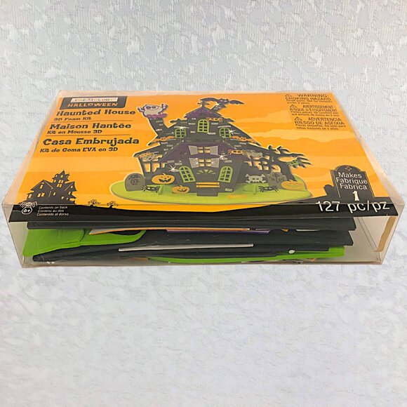 Creatology Rare Vintage Halloween Haunted House 3D Foam Kit with 127 pieces - Picture 4 of 4